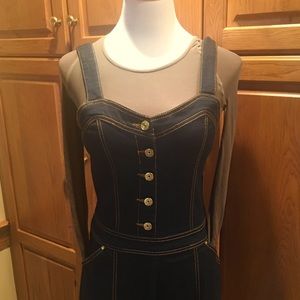 NWOT INC  Flare Leg Jean Jumpsuit